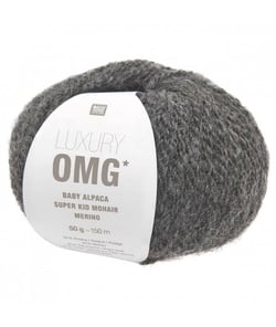 Fil exceptionnel à tricoter Luxury OMG - Rico Design 11 Gris