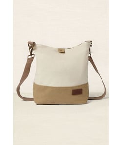 Sac Bandoulière Eco Vita 32 x 29 cm – DMC - Élégance, fonctionnalité et engagement écologique Ecru