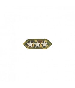 Ecussons Thermocollant Armée 4 X 1,5 cm - Mediac Etoiles Vert