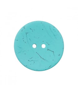Carte de 1 bouton Coco 40mm Turquoise - Union Knopf Bleu