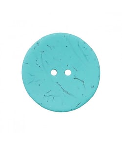 Carte de 1 bouton Coco 40mm Turquoise - Union Knopf Bleu