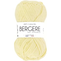 Pelote de laine - Paille - 100% coton bio - 3mm - Tricot et crochet - Bergère de France