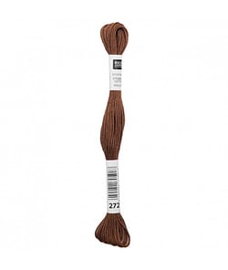 Fil à broder mouliné Uni - Rico Design 272 Marron