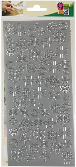 PEEL OFF'S FLOCONS ARGENT 105x232