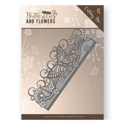 Die matrice de découpe embossage Jeanine s Art Butterflies and Flowers BORDER 10021