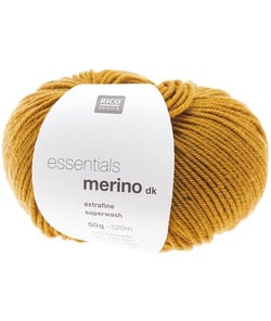 Fil de laine à tricoter ESSENTIALS MERINO DK - Rico Design 70 Marron