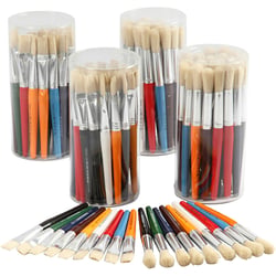 Pinceaux pour enfants, L : 15 mm, 120 ass./ 1 Pq.