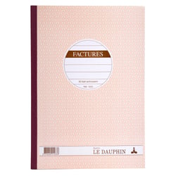 Manifold autocopiant 297X210 Factures 50 tripli - Avoine - x 5 - Le Dauphin