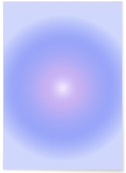 Affiche Aura bleue | A3 : 29,7x42cm