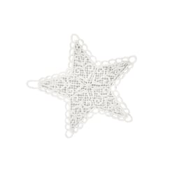 Etoiles en crochet à suspendre 8 cm 4 pièces