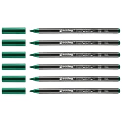 Lot de 6 feutres pinceaux porcelaine EDDING - Vert - Pointe 1-4 mm