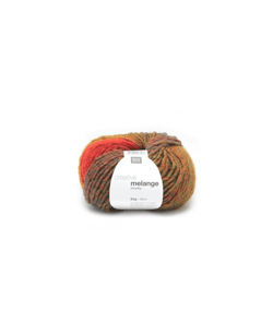 Pelote de laine à tricoter CREATIVE MELANGE CHUNKY - Rico Design 039 Curry-vert