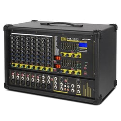 Table De Mixage Puissante 900W 10 Canaux Avec Processeur Multi-FX Et DSP Noir YONIS