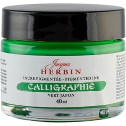 Encre de calligraphie pigmentée - Vert Japon - Jacques Herbin - Flacon 40ml