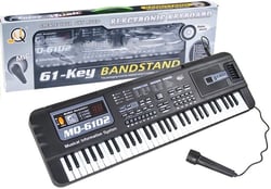Piano Clavier MQ-6102 61 Touches Avec Microphone Pour L'Apprentissage