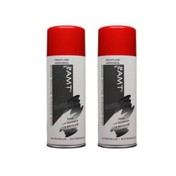 Lot de 2 sprays de peinture - rouge feu - AMT