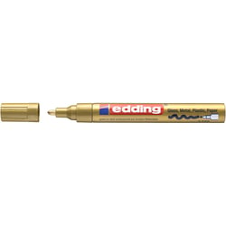 Lot de 10 Marqueurs Peinture Brillante 750 Or Pointe Ronde 2-4 mm EDDING