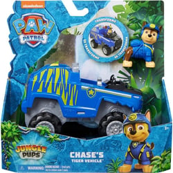 Coffret pat patrouille jungle pups : tout terrain + chase - vehicule transformable - figurine chien - paw patrol - spin master