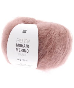 Laissez-vous Envelopper de Luxe : Pelote de Laine FASHION MOHAIR MERINO CHUNKY - Rico Design 020 Violet Mauve