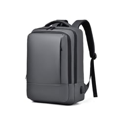 Sac À Dos Ordinateur Grande Capacité Étanche Avec Port USB Noir Gris YONIS