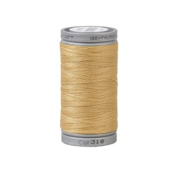 Fil super polyester résistant 125m haute qualité moutarde