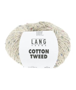 Pelote de Soie et Coton COTTON TWEED - Lang Yarns 13 Ecru