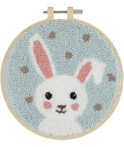 Kit Punch Needle Lapin Blanc – Idéal débutant – Trimits Lapin blanc