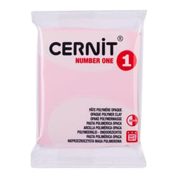 Pâte polymère - Opaque - A cuire - Pâte à modeler - Rose flamingo - Bloc de 56g - Cernit - Number one
