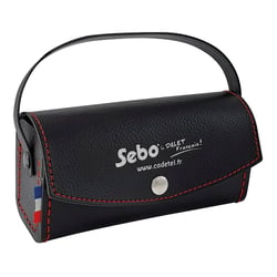 Trousse en simili-cuir noir, pour palets fonte - Sebo- Jeux d ...