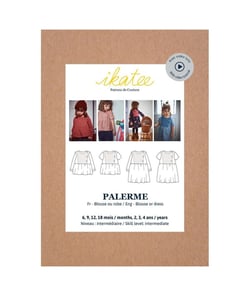 Pochette Patron de couture Blouse ou Robe PALERME 6M-4A taille n°6 MOIS-4 ANS