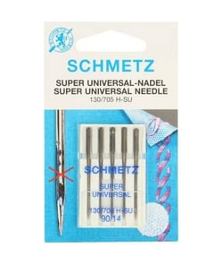 Aiguilles Super Universelle pour Machine - Dimension 90/14 - 130/705H-SU - 5 pces - SCHMETZ Bleu