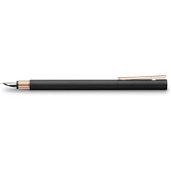 Stylo-plume FABER-CASTELL NEO Slim métal - Noir Or Rose - Pointe Extra Fine