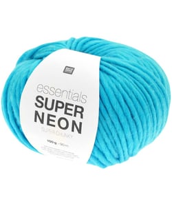 Essentials Super Neon Super Chunky - 100g - Rico Design : Fil Épais pour Accessoires Mode 05 Bleu