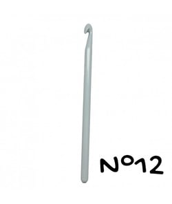Crochet - 17cm - n°12 à 15 - plastique - Distrifil taille n°12