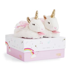 Chaussons Lucie la licorne 0-6 mois - Doudou et Compagnie