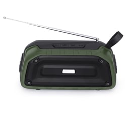 Enceinte Waterproof Bluetooth TWS Antichoc Autonomie 4h Appels Mains-Libres FM Noir + Vert YONIS