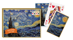Jeu de cartes - PIATNIK - Van Gogh - Nuit étoilée - 2 x 55 cartes