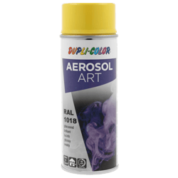 Spray de peinture - Jaune zinc - RAL 1018 - Brillant - Tous supports - Aérosol Art