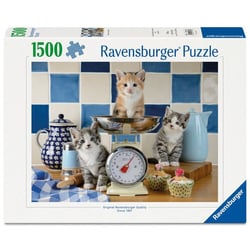 Puzzle 2D 1500 pièces - Chatons dans la cuisine - Ravensburger