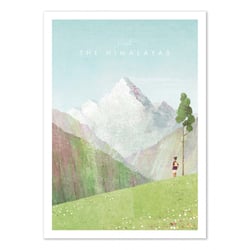 Affiche 50x70 cm - Visit The Himalayas - Henry Rivers