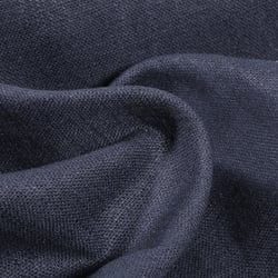 Tissu Ramie Lin uni Bleu marine
