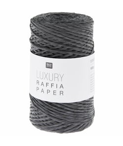 Bobine de fibre de papier Luxury Raffia Paper - 100gr - Rico Design 08 Noir