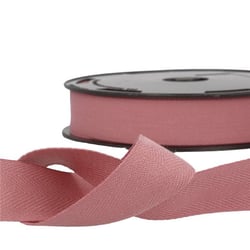 Disquette 25m sergé coton Vieux rose