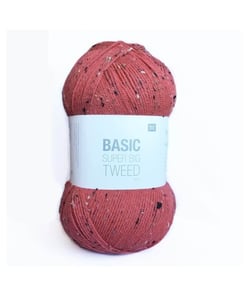 Découvrez la Polyvalence de la Pelote de Laine Basic Super Big Tweed Aran 400GR de Rico Design Orange (06)
