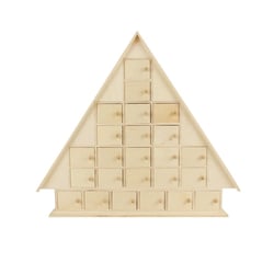 Maison de l'Avent DIY en bois 42,5x48x8 cm