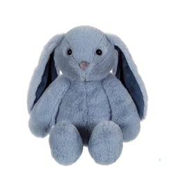 Peluche - Peluche Lapin Trendy Bunny Bleu Jeans - 28 cm