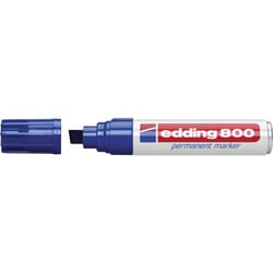Marqueur permanent pointe biseautée - Edding - Bleu - edding 800