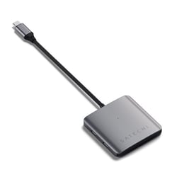 Satechi Hub USB-C 100W Power Delivery 4 Ports de Données Gris