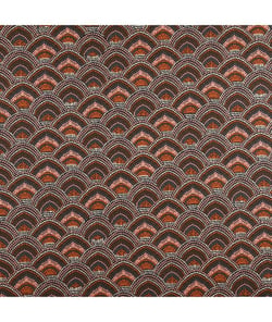 Tissu coton menara de 150 cm de largeur Terracota Multicolore vendu par 50 cm
