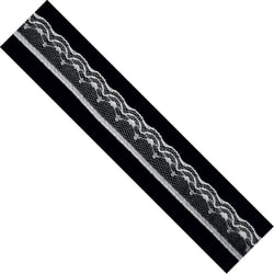 Graine Créative - Ruban dentelle vague Blanc 15 mm x 5 m